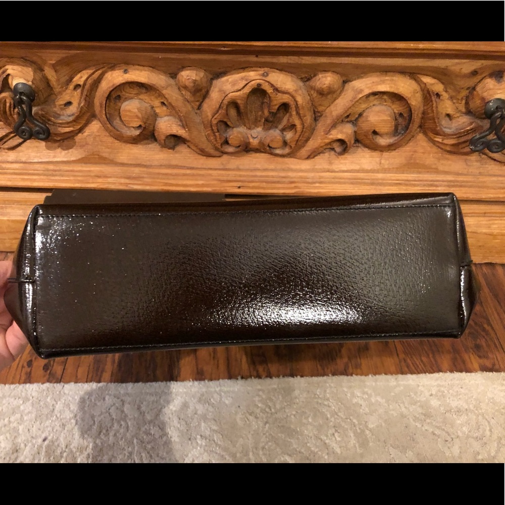Auth GUCCI vintage wine red burgundy leather bag - Picture 5 of 11